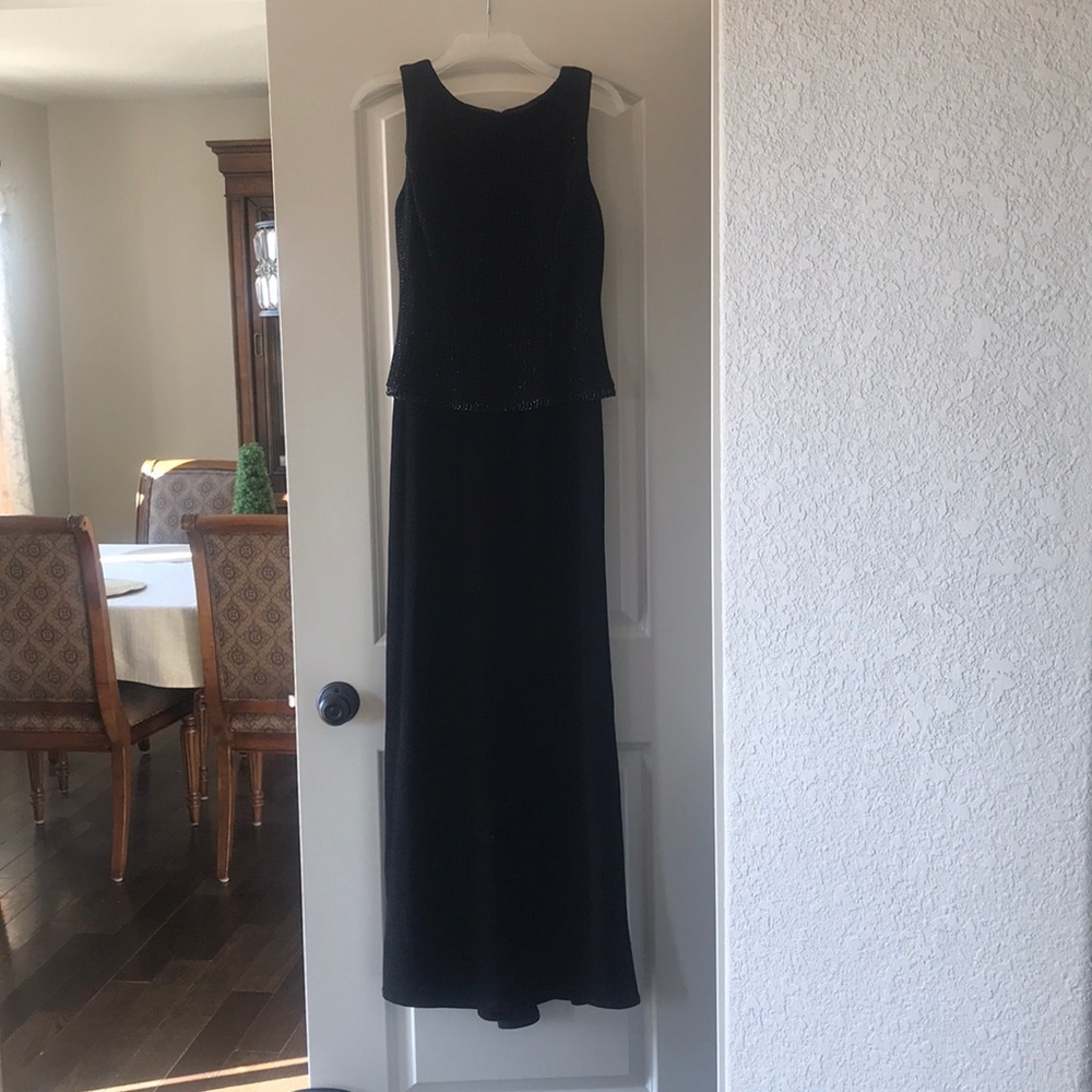 🖤 Scott McClintock perfect black sparkle gown